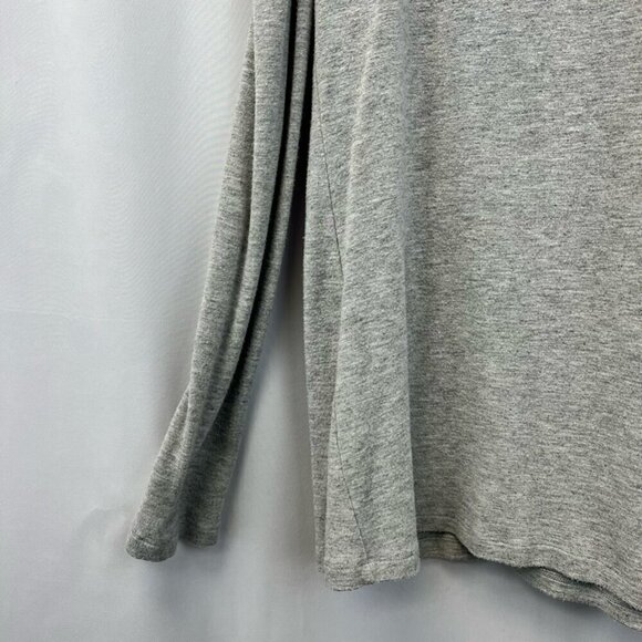 Red23 Womens Top Solid Gray Cold Shoulder Scoop Neck Knit Pullover Medium - Picture 6 of 9